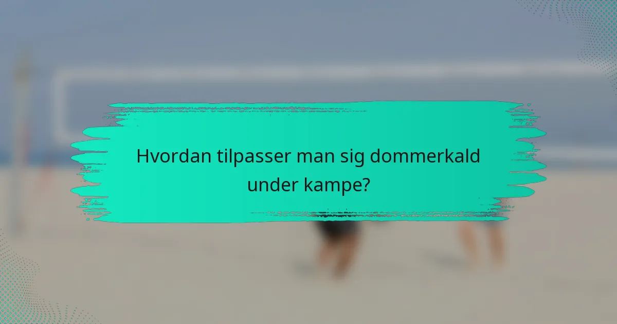 Hvordan tilpasser man sig dommerkald under kampe?